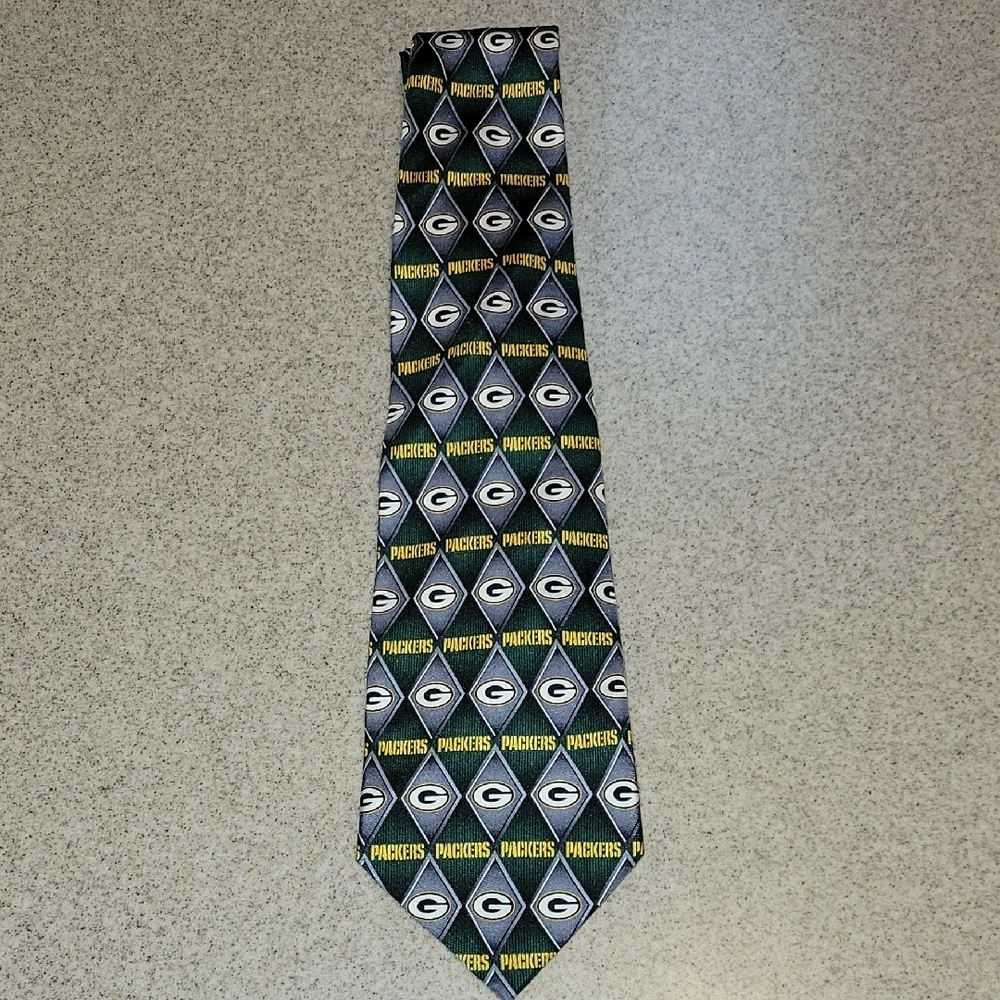 Green Bay Packers Tie 100% Silk NFL